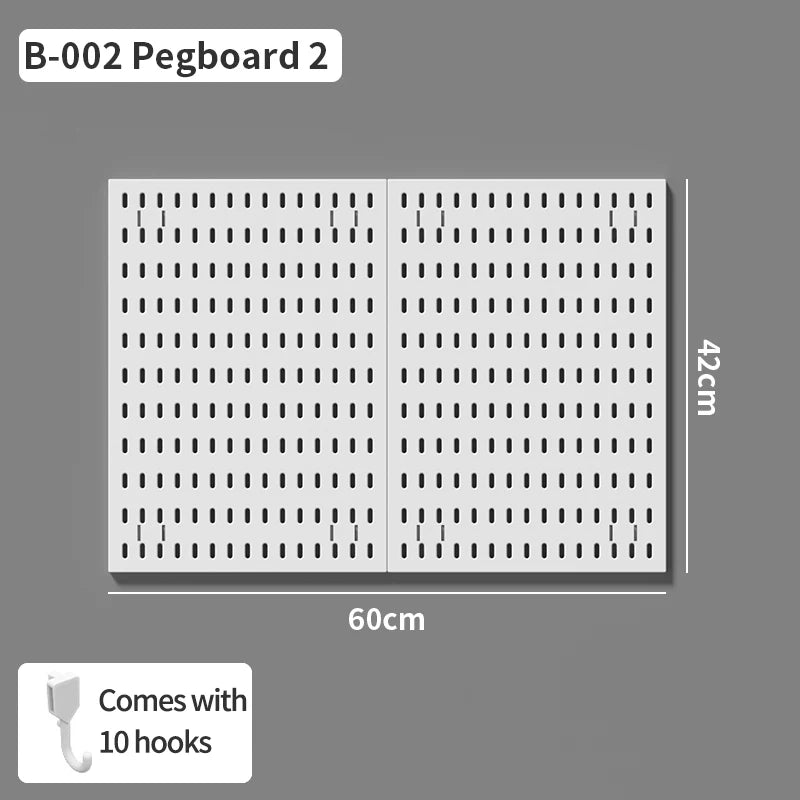 No Drill Pegboard Wall Rack Gaming Room Storage for Controllers Headphones Figures Keyboard Hooks Shelf