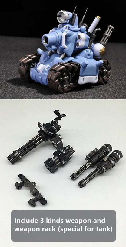 YH Metal Slug Super Vehicle SV-001 tank model movable inner structure Blue or Grey