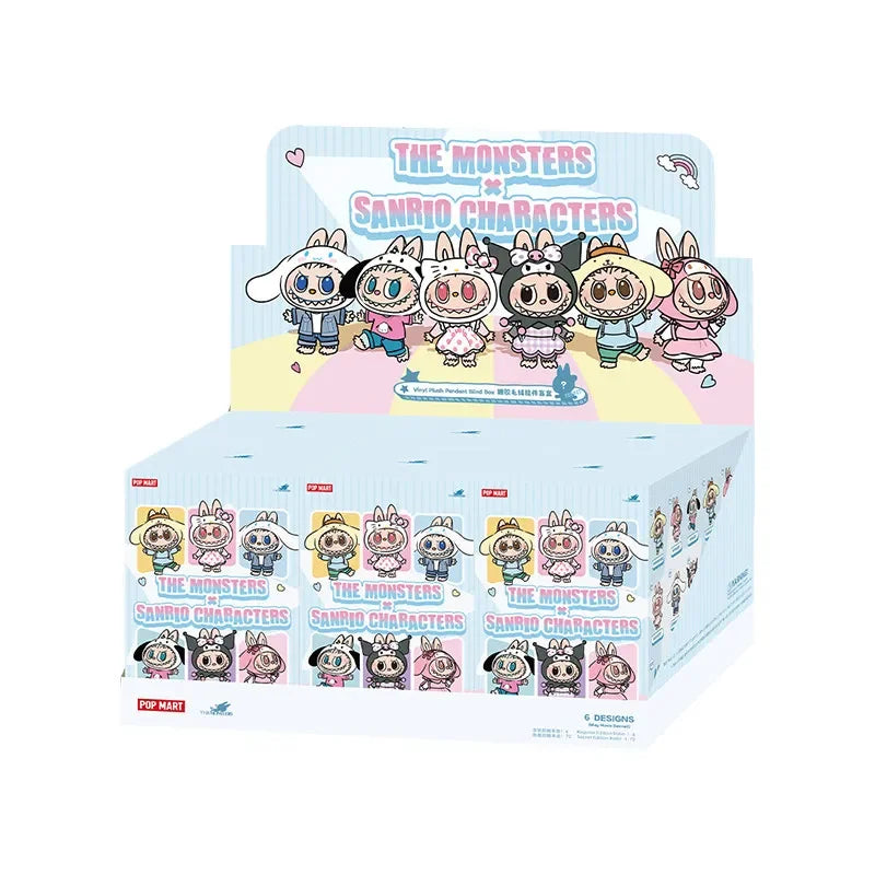 POP MART LABUBU THE MONSTERS SANRIO CHARACTERS Series Surprise Unbox Mystery Bag Cute Plushie Character Collectible Present Gift