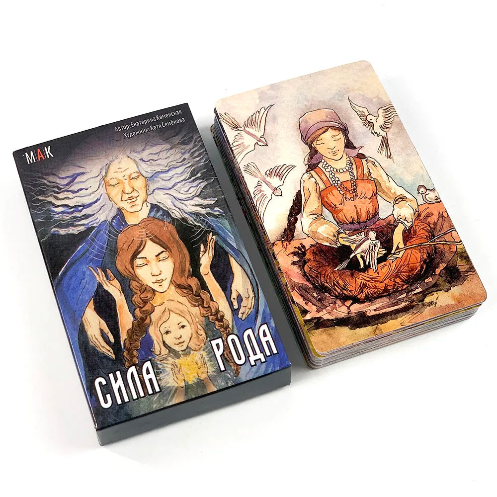 Russian Tarot: Chпa Poдa Tapo Tarot Cards Deck Fate Divination Board Game With Paper Multiplayer Interactive Cards Game