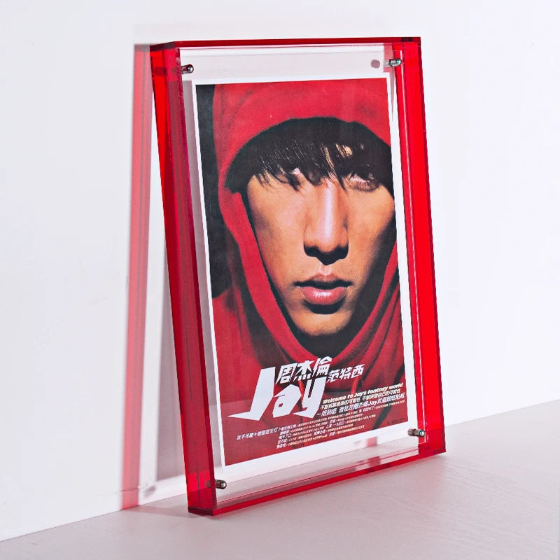 Colours Acrylic Photo Frame Translucent Picture Frame for Wall Hanging,Desktop Bedroom Living Room Study Wall Decoration