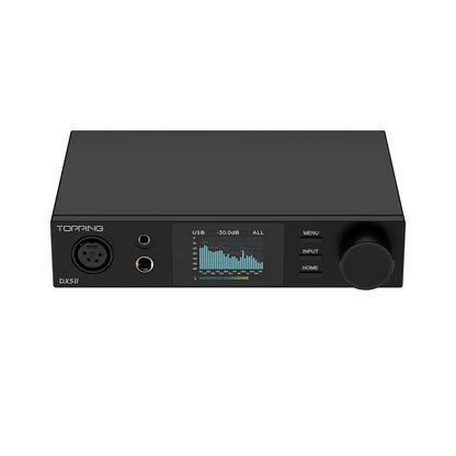 TOPPING DX5 II Fully Balanced DAC AMP Headphone Amplifier Combo Dual ES9039Q2M DSD512 PCM768kHz LDAC Decoder