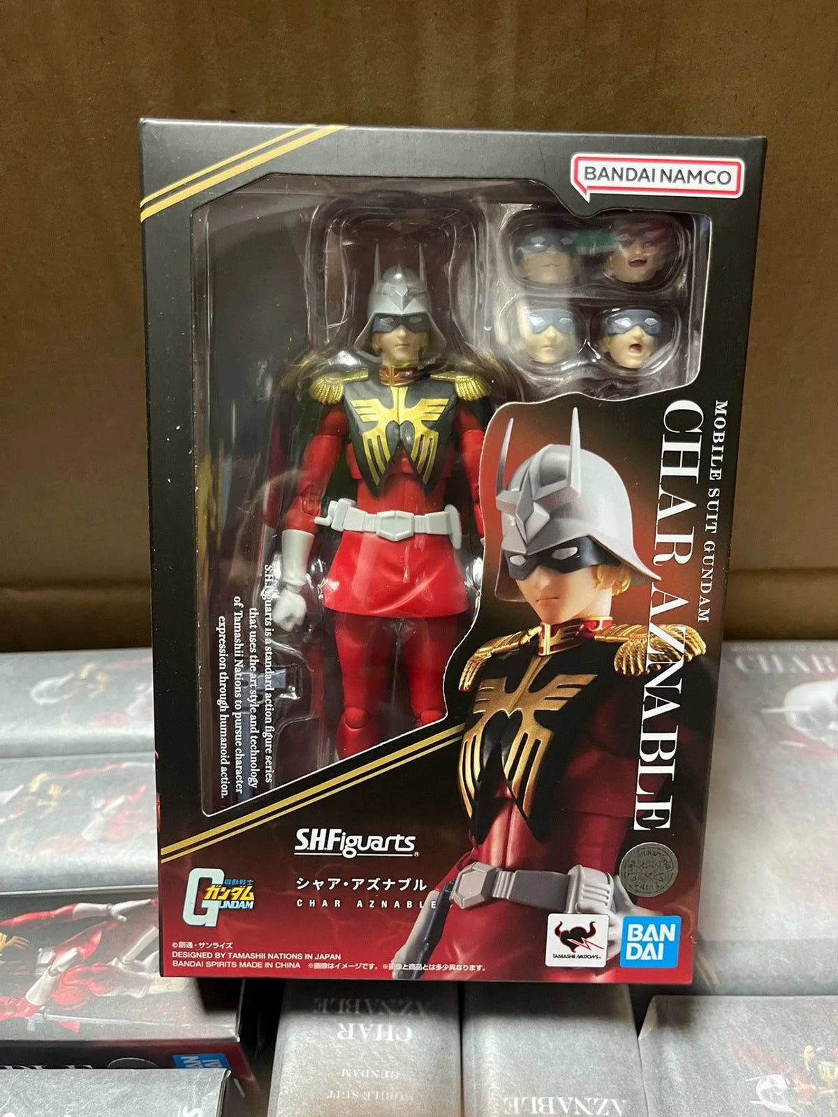 Bandai S.H.Figuarts MOBILE SUIT GUNDAM Red Comet Char Aznable Premium Collectible Model Gift