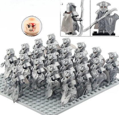 21PCS Medieval Ancient Roman Warrior Series Spartan 300 Warrior Children's Building Block Toys DIY Micro Scene Ornaments