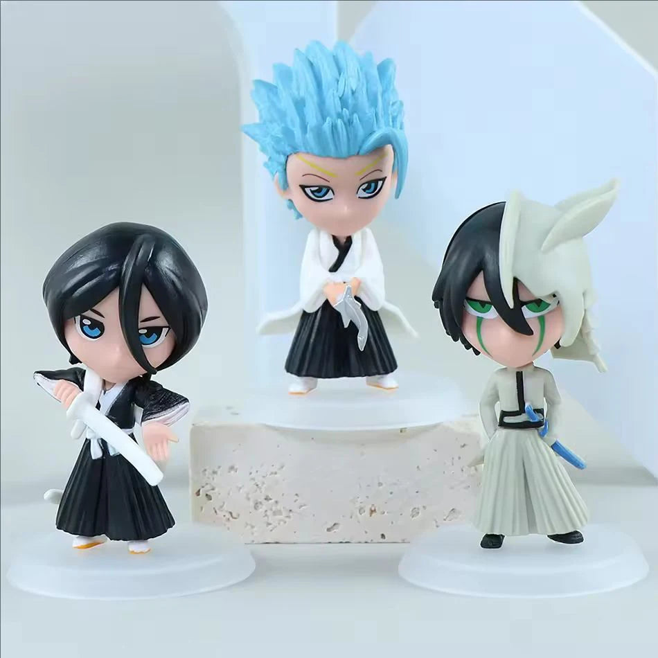 1Set Wholesale BLEACH Action Figure  Figure PVC  Black Ichigo figurine  Cool Cute Anime Figure Toy Doll Model Desk Decoration