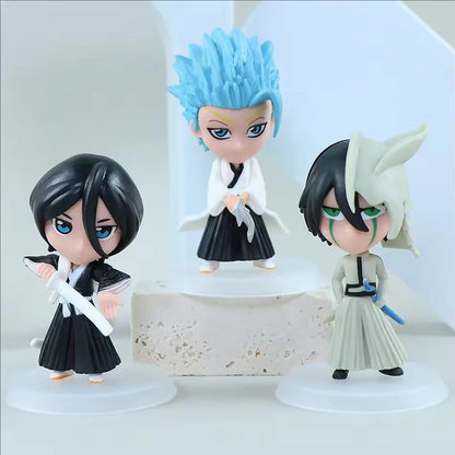 1Set Wholesale BLEACH Action Figure  Figure PVC  Black Ichigo figurine  Cool Cute Anime Figure Toy Doll Model Desk Decoration