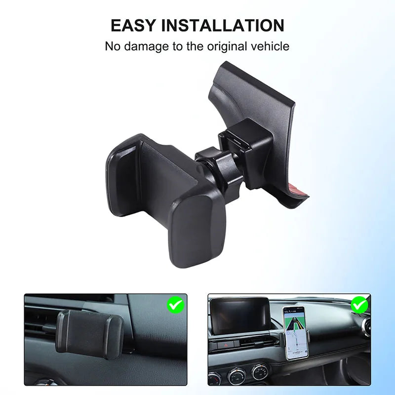 For Mazda MX5 MX-5 ND 2016-2024 ABS central control air outlet right mobile phone holder GPS navigation holder car accessories