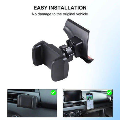 For Mazda MX5 MX-5 ND 2016-2024 ABS central control air outlet right mobile phone holder GPS navigation holder car accessories