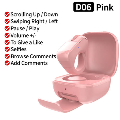 New Fingertip Remote Scrolling Ring Wireless Remote Control One Click Selfie Page Turning Roller Fingertip Controller for Phone