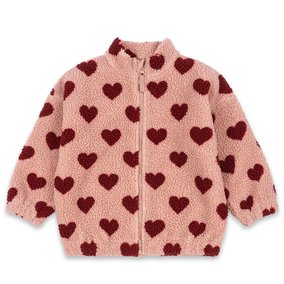 2026 KS Autumn Winter Baby Girls Boys Lambswool Jackets Boys Embroidery Cartoon Outerwear Kids Clothes Children's Coats 1-9Yrs