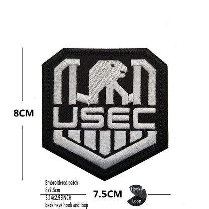 PVC Rubber Patch USEC Team Badge BEAR Magic Armband IR Reflective Tactical Morale Backpack Hook and Loop Patches for Clothing