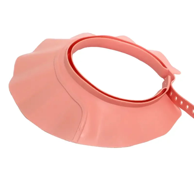 1pc Baby Adjustable Shower Cap Ear Protection Safe Shampoo Bathing Soft Hat Tpe Material Reusable Multi-Functional Sun Hat