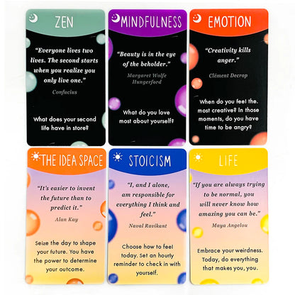 New Oracle Cards 100 Mindful Prompts For Self Care Stress Relief Cards A Pleasant Night Of Games The Best Gift-giving