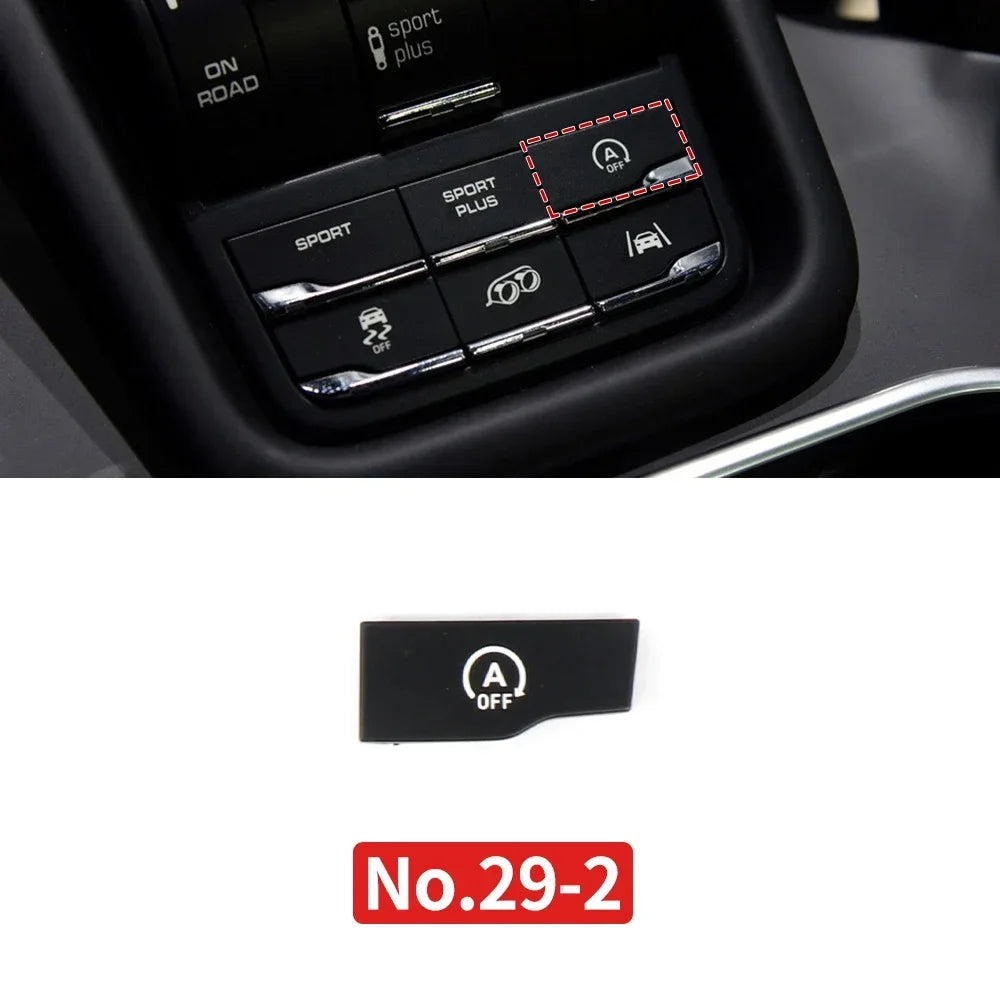 Car Center Console Multi Functional Sport Mode Start Stop Button Vehicle Stability Lane Keeping E-Power for Porsche Cayenne
