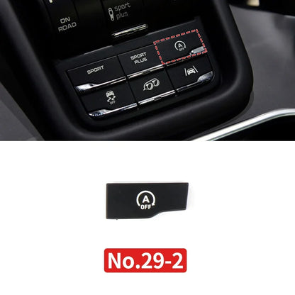 Car Center Console Multi Functional Sport Mode Start Stop Button Vehicle Stability Lane Keeping E-Power for Porsche Cayenne