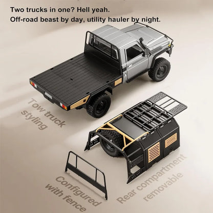 1/12 MN82S 4WD RC Crawler Car 2.4G Remote Control Off-road Vehicle Simulation Climbing Truck Toys For Boys Adults Holiday Gifts