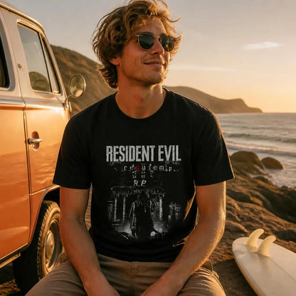 RE Requiem Residents Evils Men Retro T Shirt 100% Cotton Clothing Fun Short Sleeve Tee Gift T-Shirts