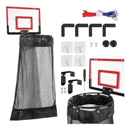 L43A Basketball Laundry Basket With Space Saving Feature Small Space