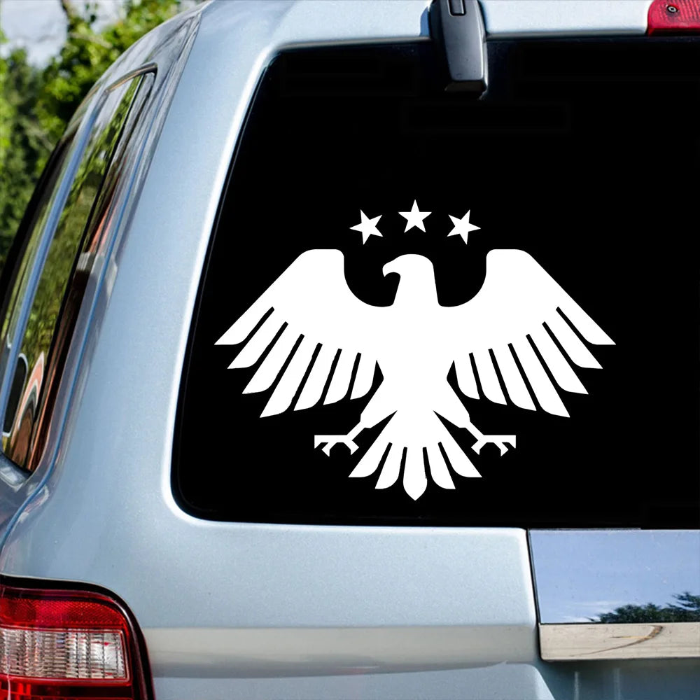 New Syria Eagel Stickers Decals Waterproof Decor for Bumper Rear Windshield Window, Wall Decal