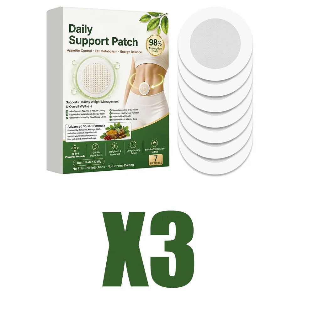 Berberine X NAD+ Weight Management Assistance Patch Weight Loss Slimming Belly Fat Burner Detox Sticker Nano Microneedle Patch
