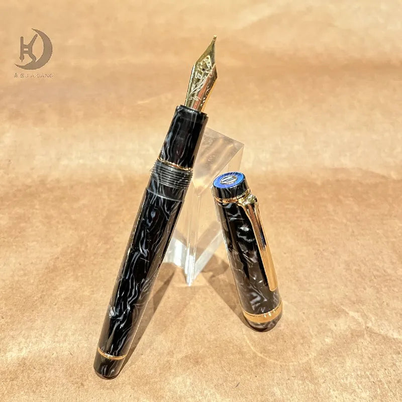 JX 21 Luxury Premium Business Writing Acrylic Calligarphy Pen, Unique Design Souvenir Fountain Pen, Ideal for Executive