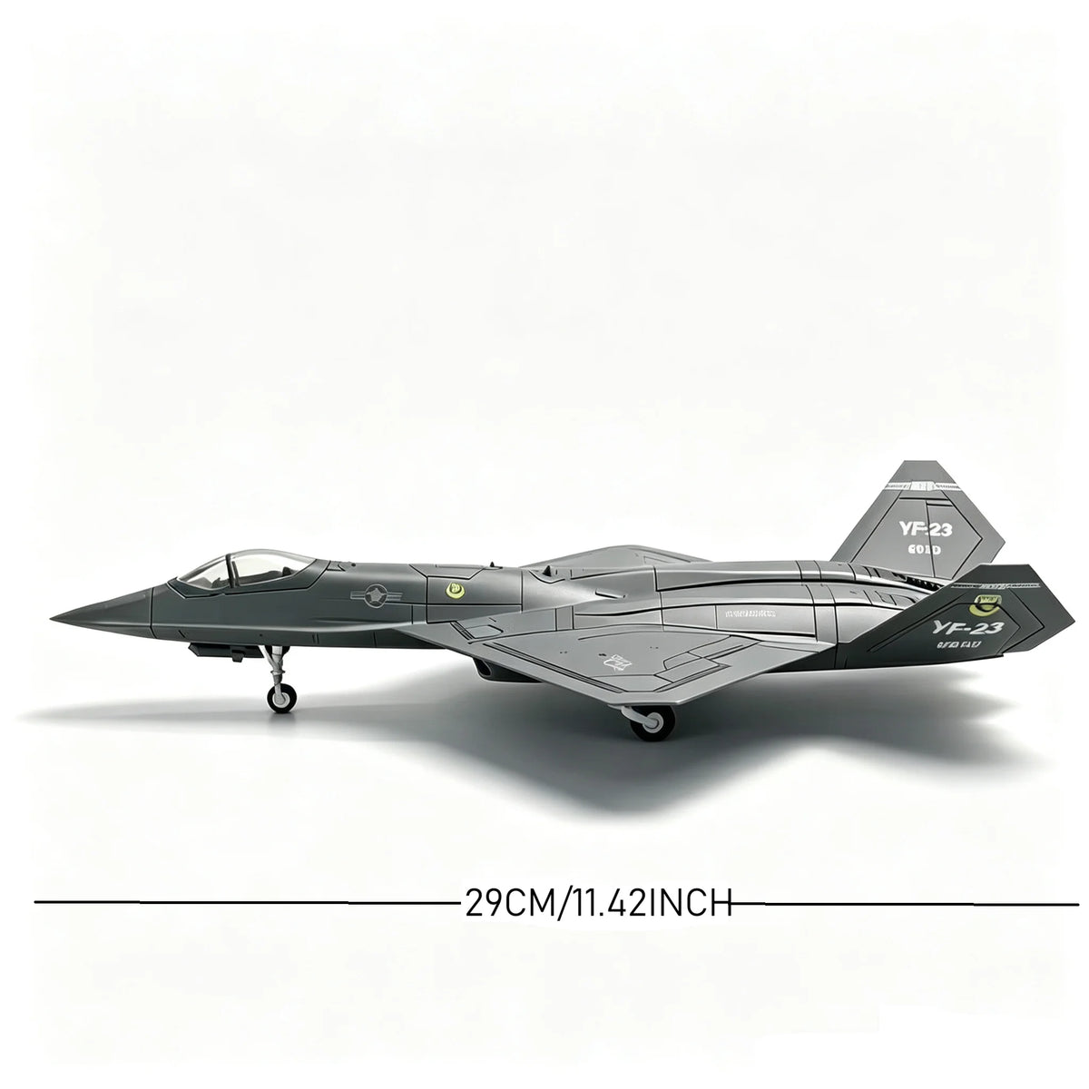 1/72 Scale YF-23 Stealth Fighter Jet Model ABS Plastic Simulation Military Aircraft Static Display Collection Toy Gift