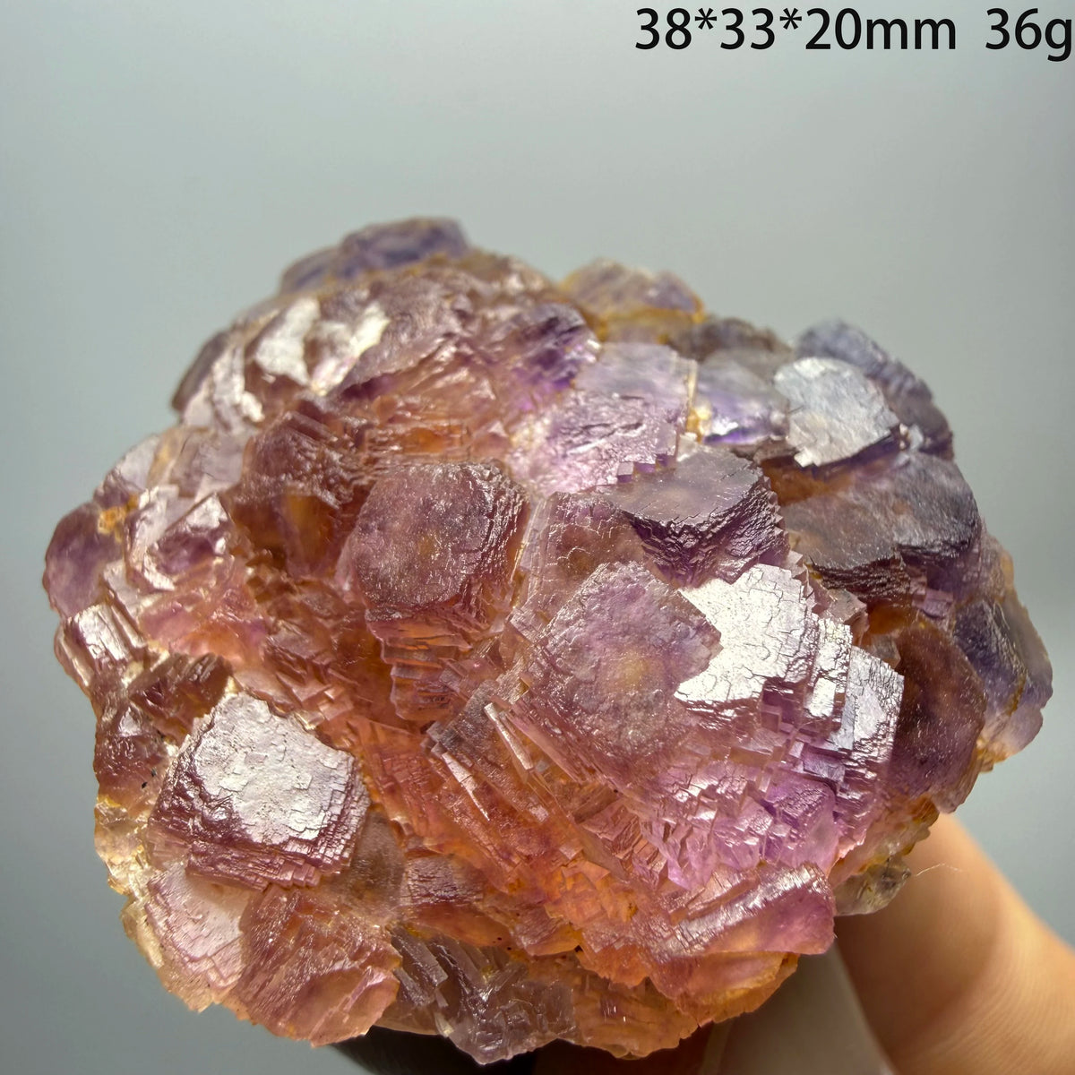 Hot Sale Natural UV Fluorescent Fluorite Cluster Inner Mongolia Cubic Crystal Mineral Specimen Healing Collection Decor A2-2-11