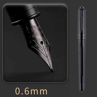 Luxury Titanium Nib Fountain Pen Writing Signing Calligraphy Pens Gift Office Stationery Supplies