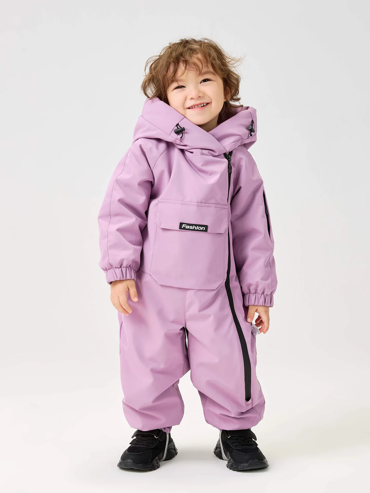 LILIIGIRL 2025 Winter Baby  Clothes Warm Fur Lining Boys Snowsuit Windy Proof Baby Ski Rompers Kids Girls Jumpsuits  2-5Y
