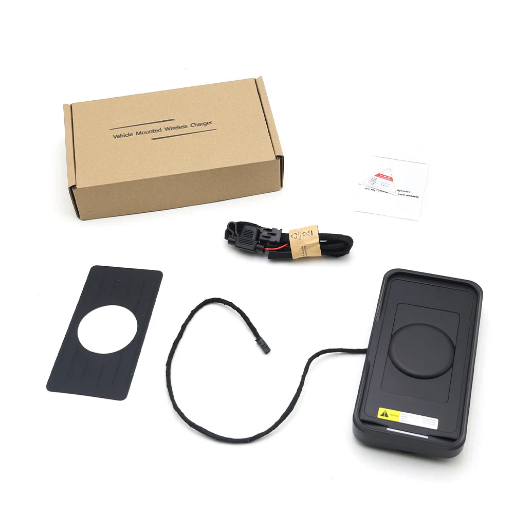 ZhuCamX Car Wireless Mobile Phone Charger Center Console Storage QI 18W iPhone fast charge for Porsche Macan 95B 2014-2024