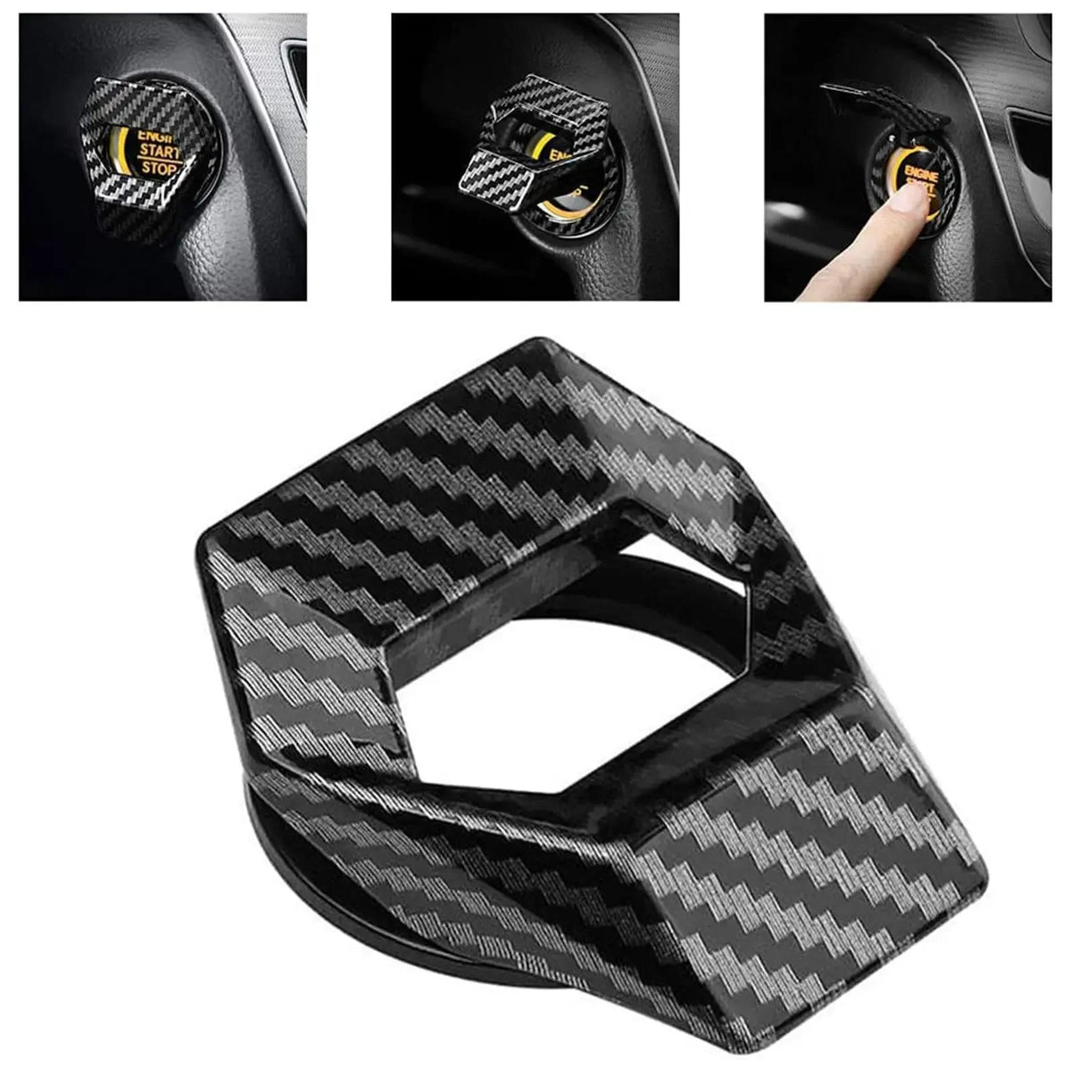 New universal car engine start stop switch button protective cover, anti scratch car interior design car product accessories