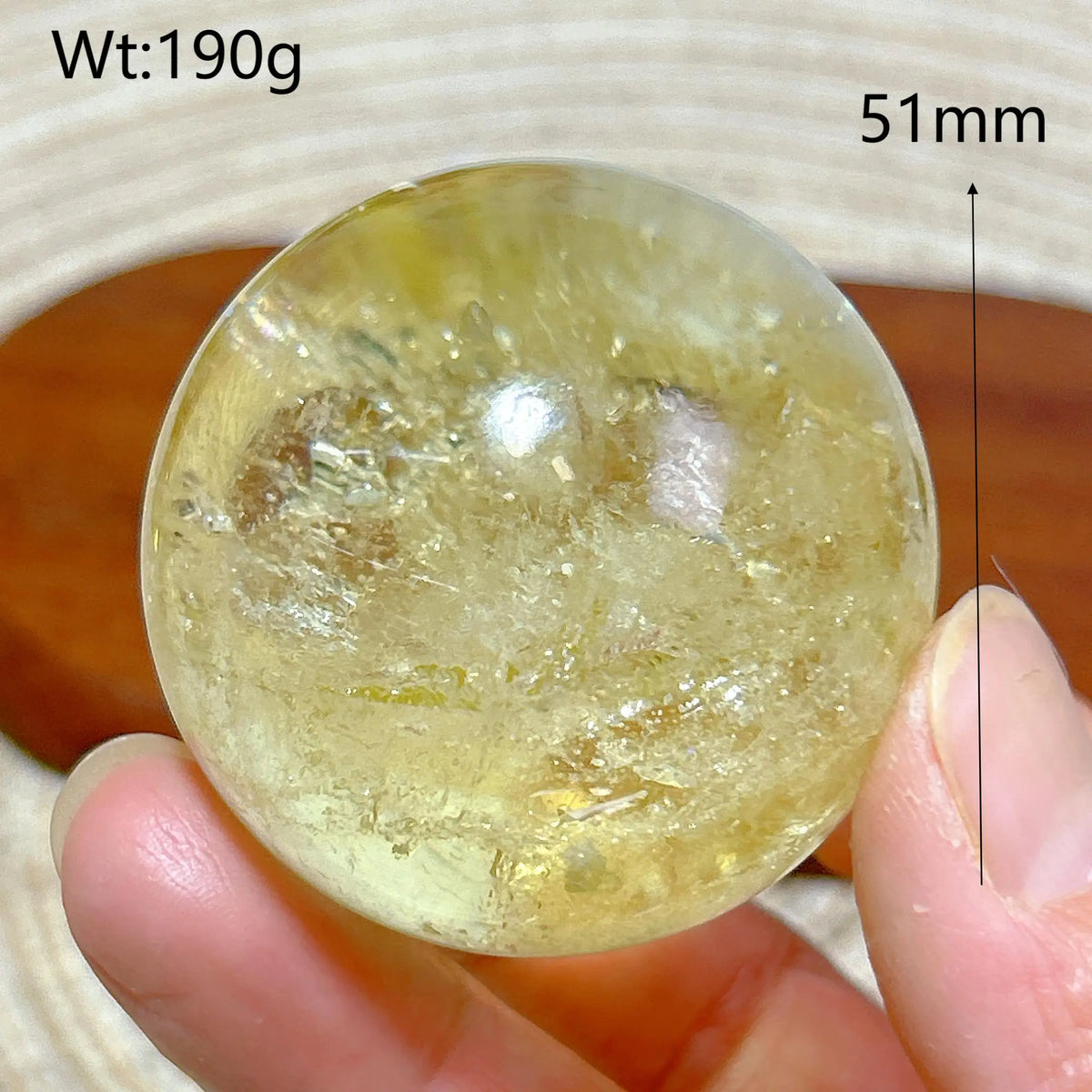 Healing Natural Crystal Brazil Smokey Citrine Quartz Sphere Rainbow Polished Ball High Quality Precious Home Decoration Gift