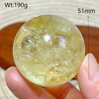 Healing Natural Crystal Brazil Smokey Citrine Quartz Sphere Rainbow Polished Ball High Quality Precious Home Decoration Gift