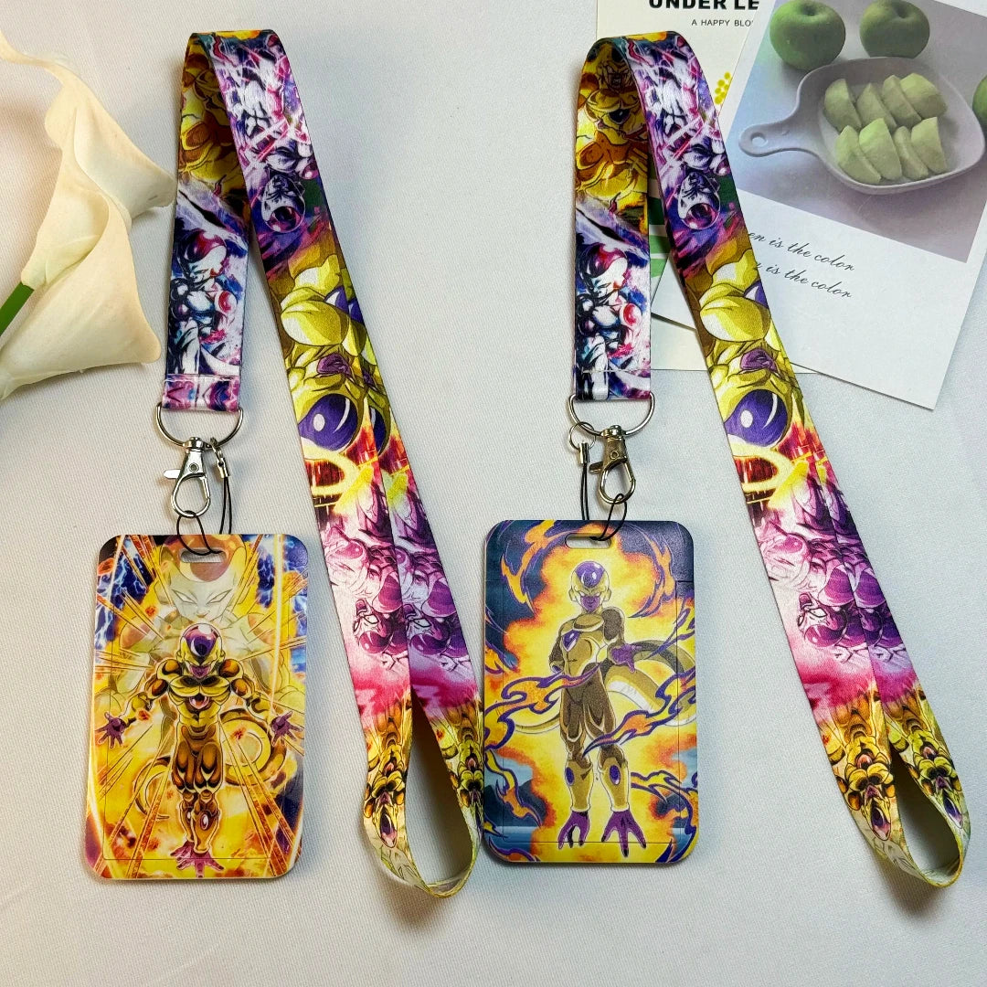 Dragon Ball Credential Holder Japanese Anime Lanyards for Key Neck Strap For Card Badge Gym Keychain Keyring Accessories Gifts