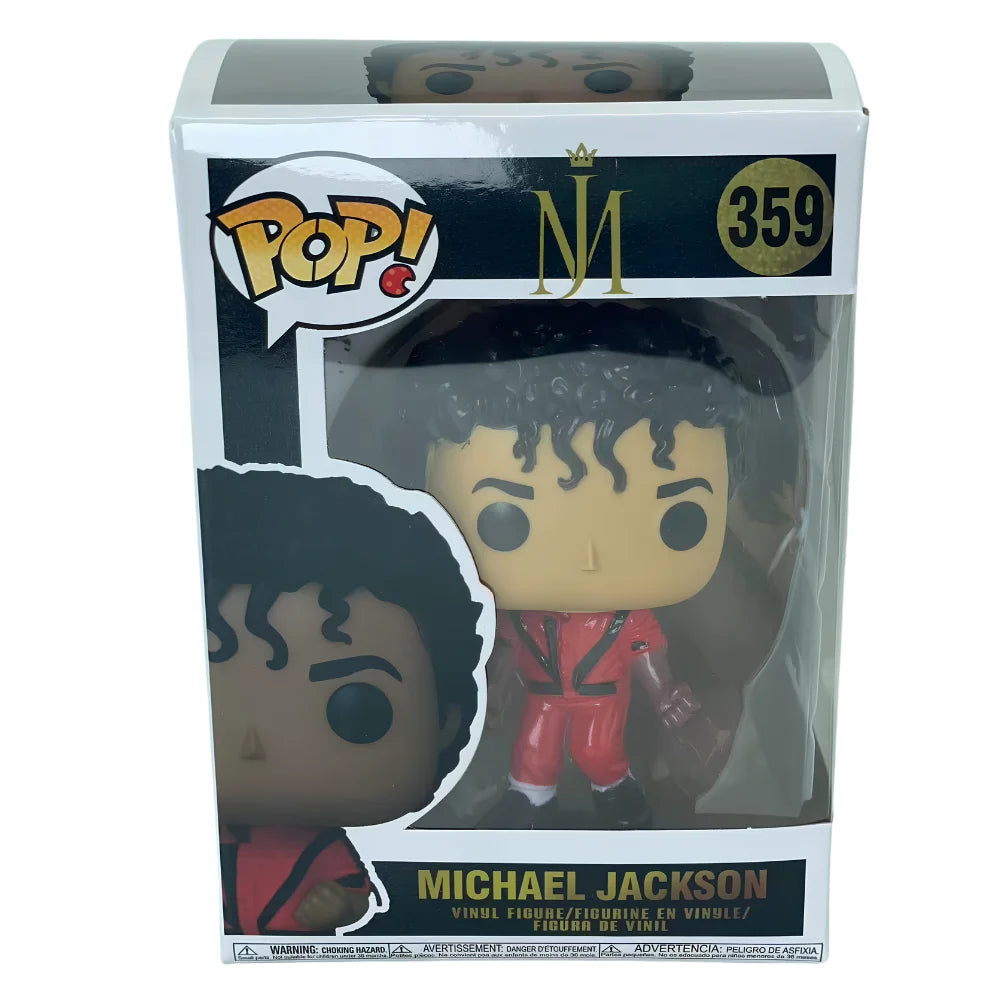 6pc Hot Funko POP! Michael Jackson King of Pop Vinyl Collectible Figure – Iconic Display Model, Great Souvenir Gift for Fans