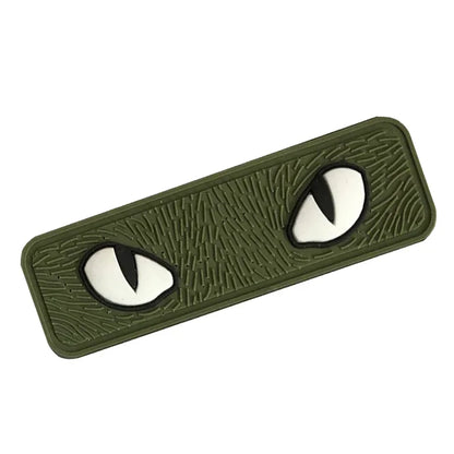 Cat Eyes Glow In Dark Patches Infrared IR Reflective Rubber Appliqued For Hats Helmet Uniform Backpack