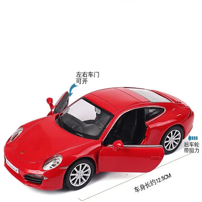 MaKeda1:36 Porsche 911 Carrera S Sports Car Pull Back Car Model Car Metal Alloy Toy Car For Kid Gifts Collection