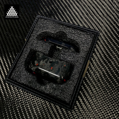 For Apple AirPods Pro 3 2 1 Generation/ AirPods 4 Real Forged Carbon Fiber Case Wireless Headphone Super Light Protective Case
