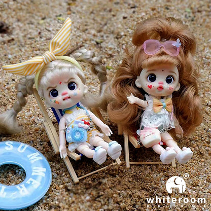 bjd doll Dolls for girls Labbu doll pocket mini blyth girl Doll Barbi cry Baby Rainbow Ball jointed doll Mobile phone Decoration