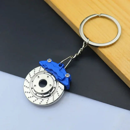 Metal Mini Car Auto Creative Wheel Keychain Parts Auto Enthusiast  Accessories KeyKeyring Ring Chain for Men Woman Lover Gift