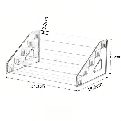 Transparent ladder small ornament shelf bar figure live broadcast display multi-functional storage rack acrylic display rack