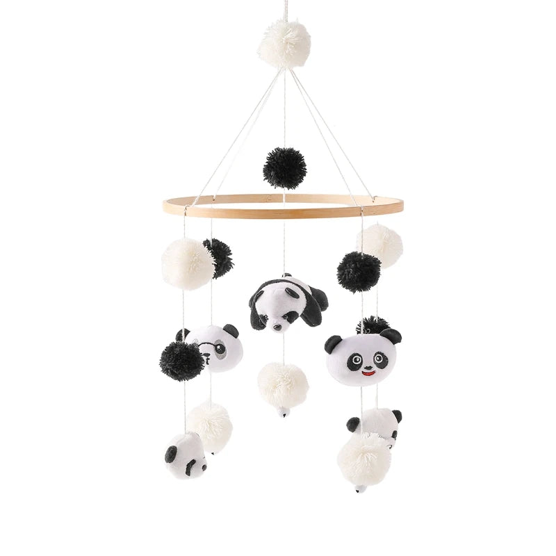 Let's Make Baby Rattle Toy 0-12 Months Wooden Mobile Newborn Music Box Bed Bell Hanging Toys Holder Bracket Infant Crib Toy Gift