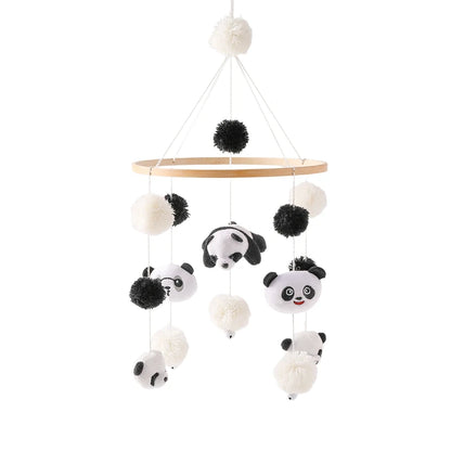 Let's Make Baby Rattle Toy 0-12 Months Wooden Mobile Newborn Music Box Bed Bell Hanging Toys Holder Bracket Infant Crib Toy Gift