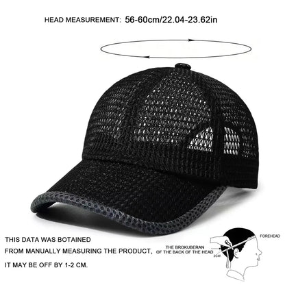 1 Simple Unisex Mesh Breathable Baseball Cap, Adjustable Casual Hat for Spring and Summer Outdoor Use, Sun Protection Hat