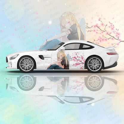 Kitagawa Marin Car Body Stickers Anime Itasha Vinyl Car Side Decal Sticker Car Sticker Automotive Decor Film