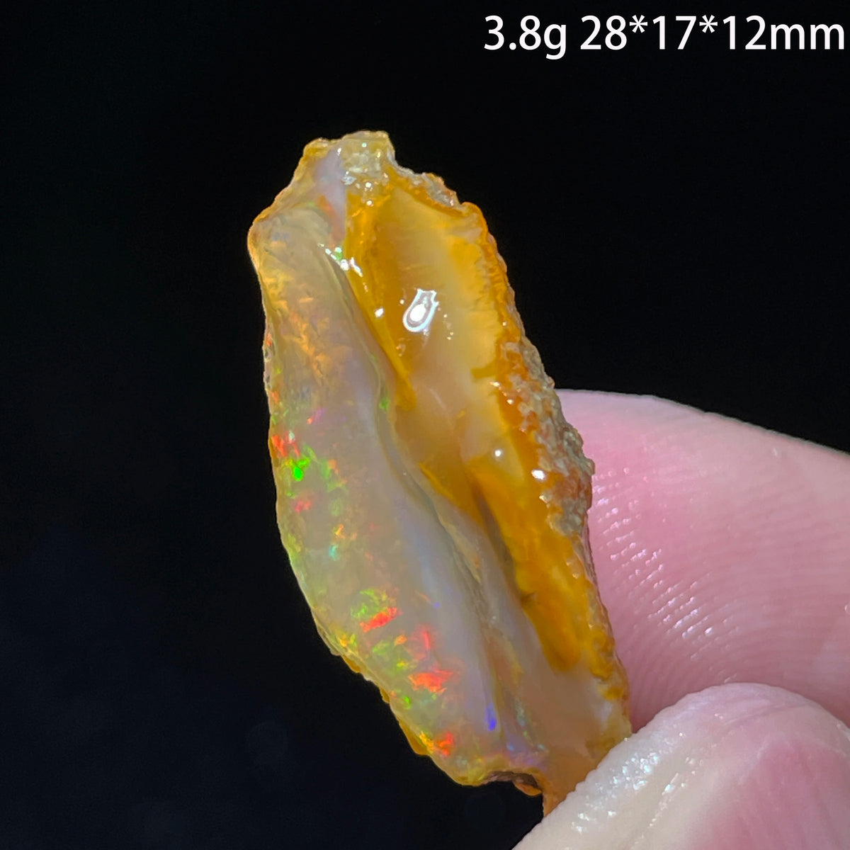 Natural Rare Colorful Ethiopia Opal (Need In Water) Gem Mineral Healing Quartz Crystals Gemstone Shooting Under Lighting