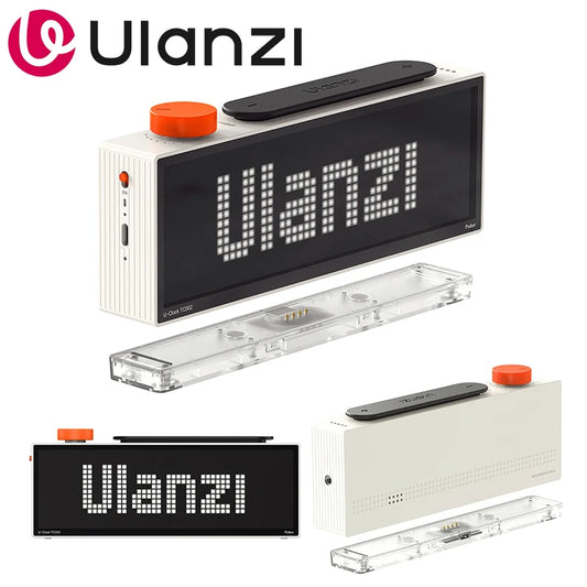 Ulanzi TC002 Pixbar Smart Pixel Clock II YT Ins Followers Simultaneous Pixelated Message Larger Display Creative Schedule