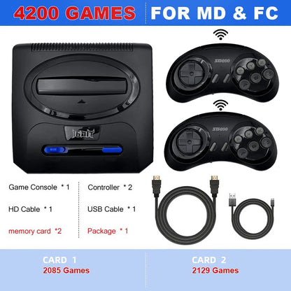 16BIT Segas-MD Video Game Console For Sega Mega Drive Genesis Dendy Console Support HD Output Retro Game Machine