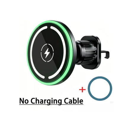 30W Car Charger, Auto-Lock Wireless Fast Charging Phone Mount, Secure Car Charging Dock for iPhone 12 13 14 15 16 17 Xiaomi