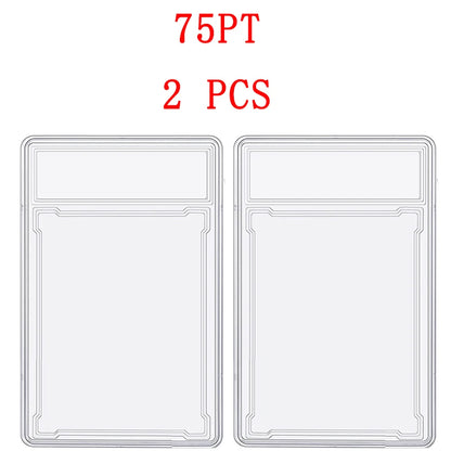 35/55/75/100PT Trading Cards Slab Label Grade Baseball Star Card Sleeves Protector Acrylic Hard Plastic Game Grade PTCG Gift Toy